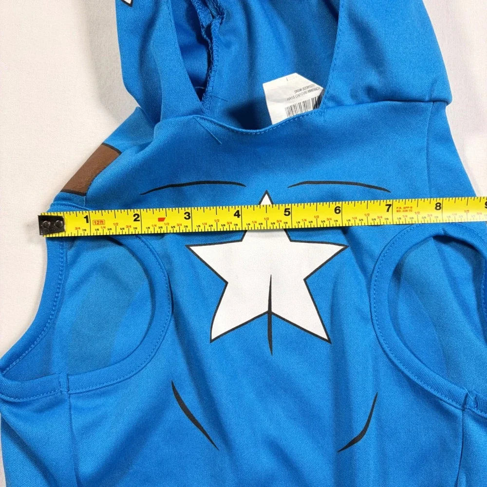 Marvel Pet Halloween Collection Captain America Dog Hoodie Blue Costume